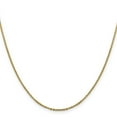 thumbnail image 3 of 14K Solid Yellow Gold 1.7mm Cable Rolo Link Chain Belcher Necklace, 3 of 4