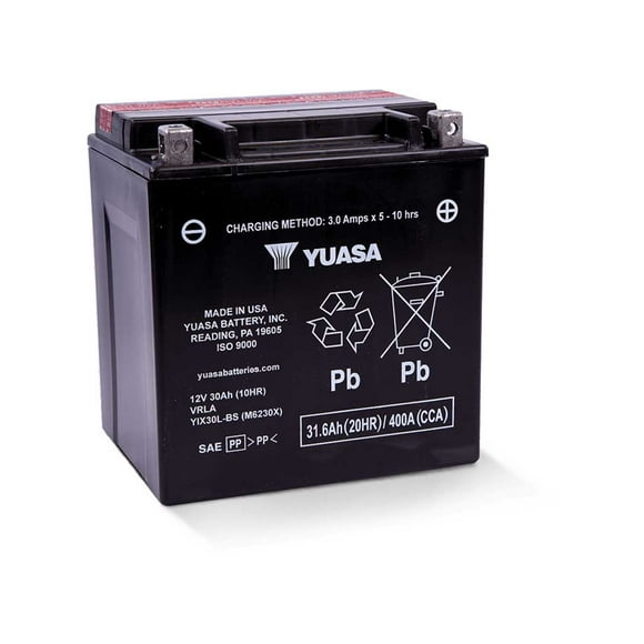 HIGH PERFORMANCE 12 V AGM BATTERY YIX30LBS (W/ BOTTLE OF ACID) MADE IN THE USA
