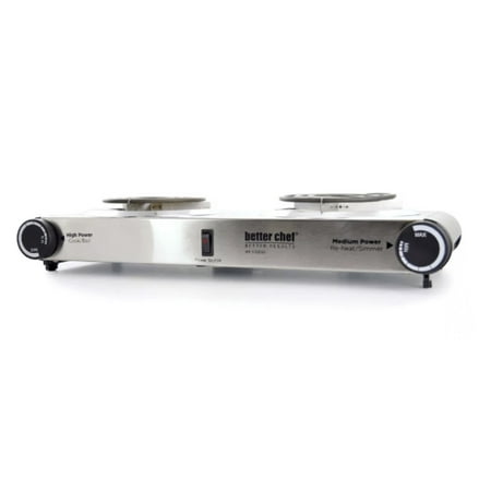 Better Chef - Dual Electric Burner - Stainless steel