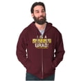 thumbnail image 5 of College Grad Class Degree Educated Zip Up Hoodie Men's Women's Brisco Brands 4X, 5 of 6