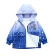 thumbnail image 2 of QIPOPIQ Manteau de Pluie Garçon Léger Imperméable à Capuche Doublé Coton Coupe-Vent pour Enfants Liquidation, 2 of 5
