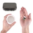 thumbnail image 4 of Unique Bargains 7 Grids Double Layers Portable Pill Box 1 Pc Gray, Purple, 4 of 6