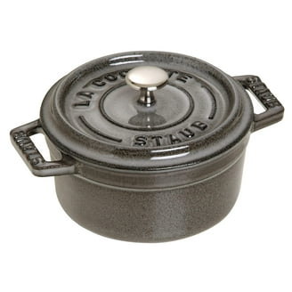 Staub Cast Iron 1.25-qt Round Cocotte - Matte Black - Walmart.com