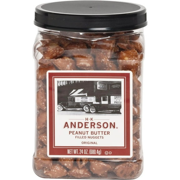 H.K. Anderson Peanut Butter HHA1 Filled Pretzels 24 oz. Jar