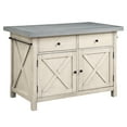 thumbnail image 4 of OSP Furniture Nashville Kitchen Island with Cement like Grey Top and 2 Stools, 4 of 11
