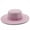 Pink, variant on Elegant Round Top Fedora with Bow Wide Brim Jazz Hat for Men & Women Felt Cloche