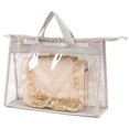 thumbnail image 1 of Sac de Rangement Suspendu en PVC Transparent Anti-Poussière Anti-Humidité Respirant Sac en Cuir Protec Gris Foncé m, 1 of 6