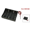 thumbnail image 2 of 5 x 1.5V AA Battery Slot Holder Case Box Wire Black, 2 of 2