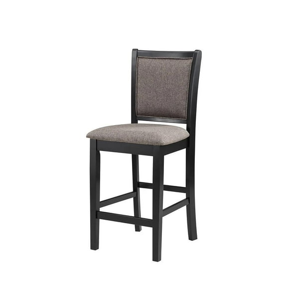 New Classic Furniture Potomac Solid Wood Counter Chair in Black (Set of 2)