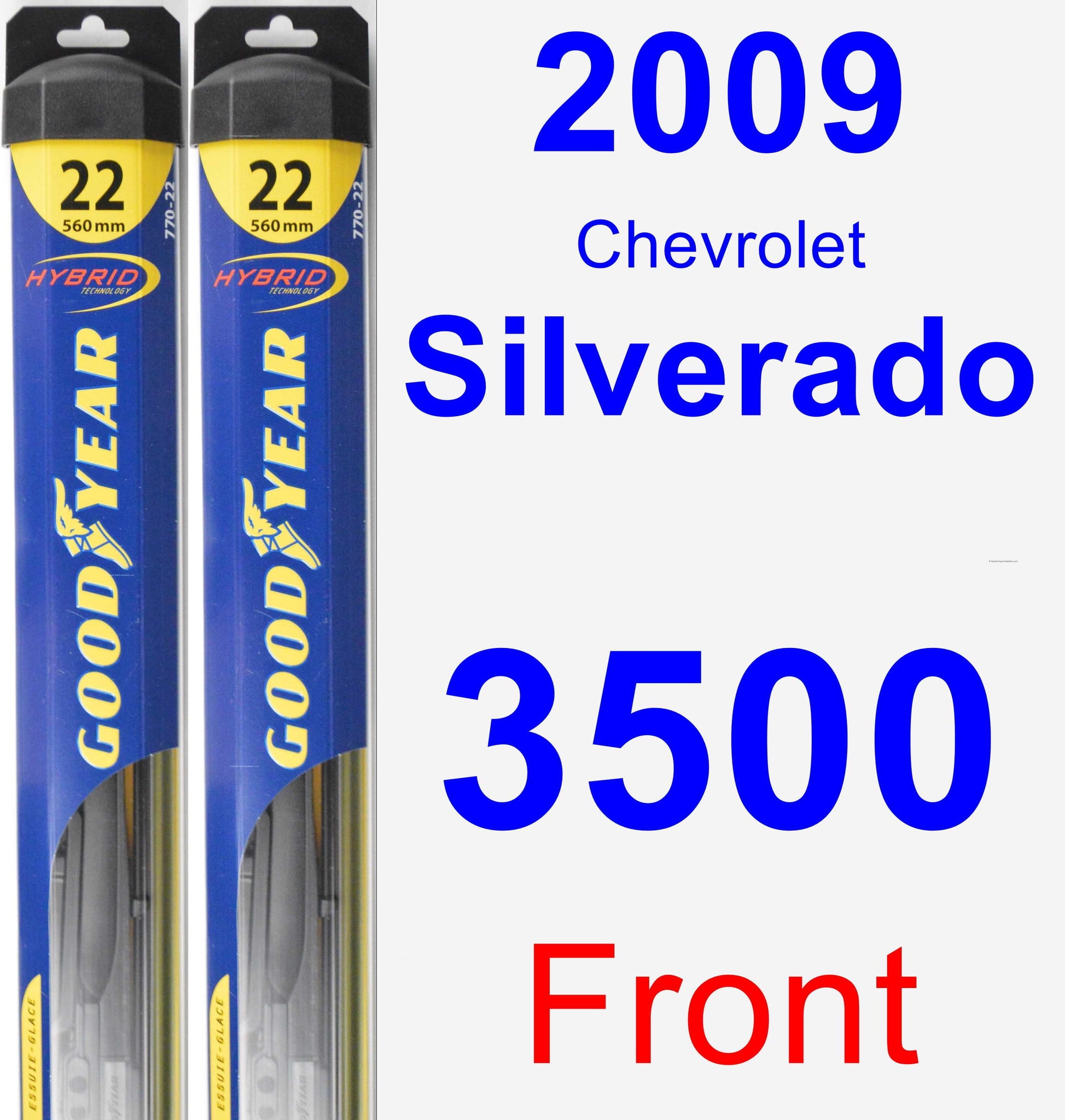 2009 Chevrolet Silverado 3500 Wiper Blade Set/Kit (Front) (2 Blades