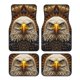 thumbnail image 1 of Fotbe Vintage Pattern Bald Eagle Juego de 4 Tapetes para Auto con Estampado – Alfombrillas de Goma Reforzada, Diseño Antideslizante, Protección para Todo el Año – Vehículos, Autos, Camionetas y SUVs, 1 of 7