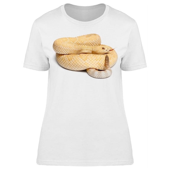An Albino Western Rattlesnake T-Shirt Women -Image by Shutterstock, Female x-Large