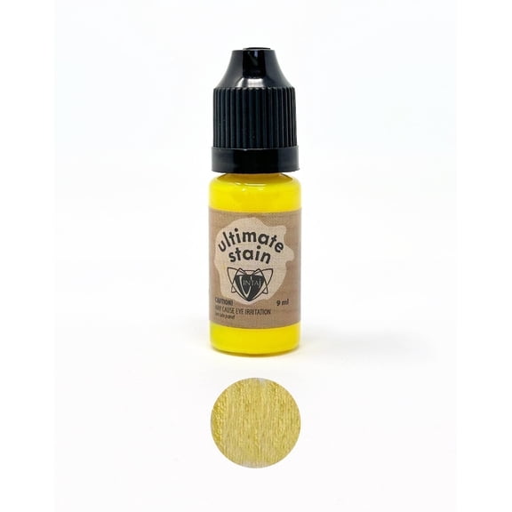 2 Pack - Ultimate Stain, Wood Craft & Jewelry Making,  Dayglow Yellow, (9mL), Multi-surface, Vintaj