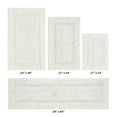 thumbnail image 2 of Better Trends Bath Rugs 4 Piece Set 100% Cotton Bathroom Rug Soft, Water Absorbent, Reversible, Machine Washable for Bathroom Decor Toilet Base Contour And, Bath Mat Ivory Lux Collection, 2 of 4