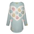 thumbnail image 5 of Pxiakgy Hauts de Pâques pour Femmes en Solde, Chemise à Manches Longues Imprimée Œuf de Pâques et Lapin Col Rond Décontracté Chandail en Molleton Printemps Pâques Lapin Œuf de Pâques Col Rond Ample Décontracté, 5 of 5