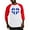 Red/White, variant on CafePress - Quebec Heart Baseball Jersey - Cotton Baseball Jersey, 3/4 Raglan Sleeve Shirt