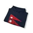 thumbnail image 4 of Nepal Nepali Nepalese Pride Flag Hoodie, Gifts, Hooded Sweatshirt, 4 of 4