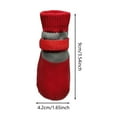 thumbnail image 2 of Bottes de Pluie pour Chien, Ensemble de 4, Chaussures Protectrices Respirantes et Ajustables avec Semelle Antidérapante pour la Marche en Plein Air, 4 Pcs, 2 of 6
