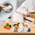 thumbnail image 3 of Yayeee Dish Drying Mat for Kitchen Counter 16" x 18" Microfiber Super Absorbent Coffee Decorative Pad, Retro Christmas Forest, 3 of 9