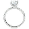thumbnail image 3 of Pompeii Certified 3 1/4Ct TW Round Diamond Engagement Ring 14k White Gold Lab Grown, 3 of 4