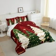 thumbnail image 3 of Manfei Chic Christmas Tree Bedding Comforter Set,Gold Sequin Print Twin Comforter Sets,Merry Xmas Bedding Set For Girls Kids,Microfiber Bedroom Decor Reversible,2pcs, 3 of 8
