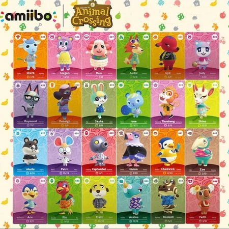 ANIMAL CROSSING NEW HORIZONS AMIIBO CARDS MINI NFC SWITCH/LITE WiiU 3DS