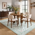 thumbnail image 5 of Lahome Washable 5'x7' Area Rug, Green Vintage Floral Rugs for Living Room, Soft Low Pile Non-Slip Botanical Carpet for Bedroom, Cute Boho Nursery Playroom Decor, Green, 5 of 11