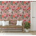 thumbnail image 5 of S4sassy Removable Nature-inspired Waterproof Wall Wrap, Textured Finish Wallcover, Blooming Garden Flower Contact Paper for Walls, Dresser, Self Adhesive Vinyl Wallpaper Roll- Pink (25"x120"), 5 of 9