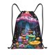 thumbnail image 1 of Fotbe Colorful Mushroom Bolsa Mochila con Cordón Estampada, Bolsa de Gimnasio Deportiva, Bolsa Cinch, Bolsa con Cordón para Hombres y Mujeres-Medium, 1 of 6