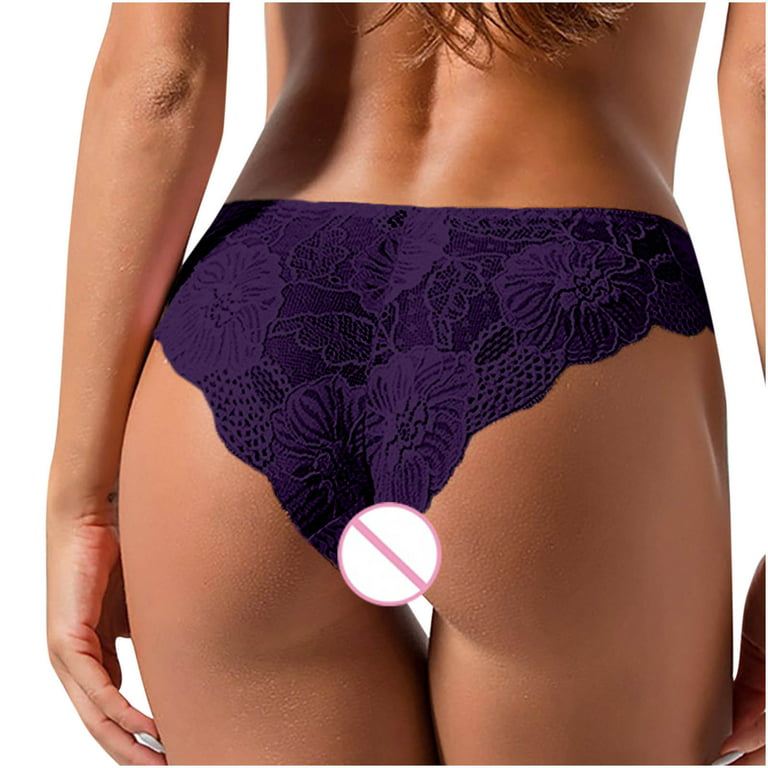 Lopecy-Sta Women Sexy Lace Bowknot Underwear Lingerie Panties Ladies  Underwear Underpants T-String Savings Clearance Womens Underwear Period  Underwear
