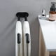 thumbnail image 4 of Toallero de pared para baño, toallero de acero inoxidable, toallero para taladrar para baño y cocina, color negro, 4 of 5