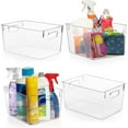 thumbnail image 2 of Clear Plastic Storage Bins Pantry Organizers &; Storage Containers  Cabinet Organizer - Home Organization Must Haves for Kitchen  Laundry Room  Office  Closet, 2 of 2