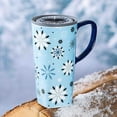 thumbnail image 2 of Ceramic FLOMO 360 Travel Cup, 17 oz. w/Box, Falling Snowflakes, 2 of 2