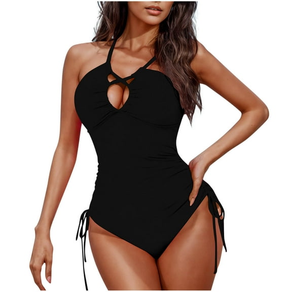 Drses Plus Size Women's Sexy One Piece Swimsuit - Tummy Control High Cut Cheeky Bathing Suit with Full Coverage for Beach (Sizes S-2XL)