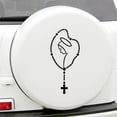 thumbnail image 3 of Soumake Self-adhesive Mary Rosary Car Body Bumper Window Decorative Decals Sticker for Buses Auto Truck, 3 of 8