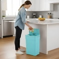 thumbnail image 6 of PayLessHere 13 Gallon 50 L Trash Can with Lid Outdoor Waste Bins Plastic Kitchen Trash Bin Automatic Touch Free Motion Sensor Trash Can, 6 of 14
