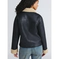 thumbnail image 3 of Time and Tru Women's and Women's Plus Bonded Faux Shearling Jacket, Sizes XS-2X, 3 of 5