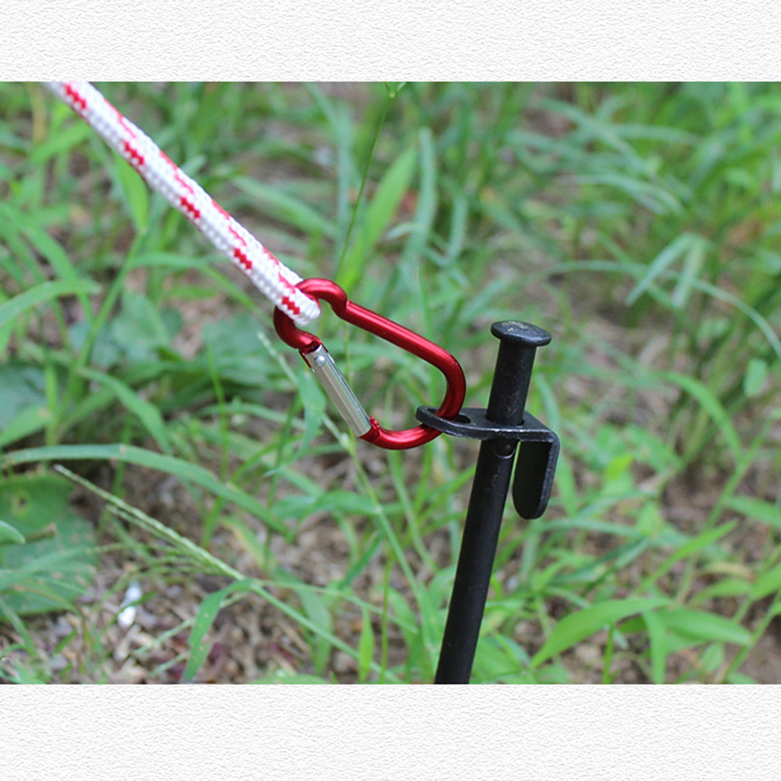 8 Pack Tent Stakes Heavy Duty Metal Tent Pegs for Camping Steel Tent Stakes 16 inch Unbreakable and Inflexible
