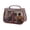 Coffee, variant on NexTone New Retro Vintage Vanity Bag, Clear Makeup Organizer with Handle,Large Capacity Waterproof Makeup Organizer bag with Zipper,Travel Cosmetic & Skincare Storage Case for Ladies (Coffee)