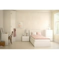 Nexera Blvd 3 Drawer Storage Platform Bed White
