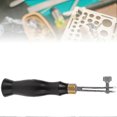 thumbnail image 4 of Stainless Steel Leather Craft DIY Tool - Adjustable Edge Creaser with Ebony Handle (1.2mm), 4 of 5