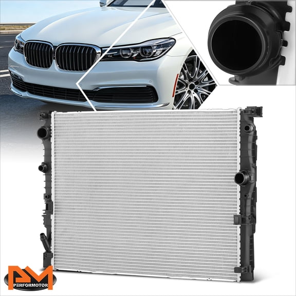 PM PERFORMOTOR Aluminum Core Cooling Radiator for 16-19 BMW 530i 540i 740i xDrive DPI-13634