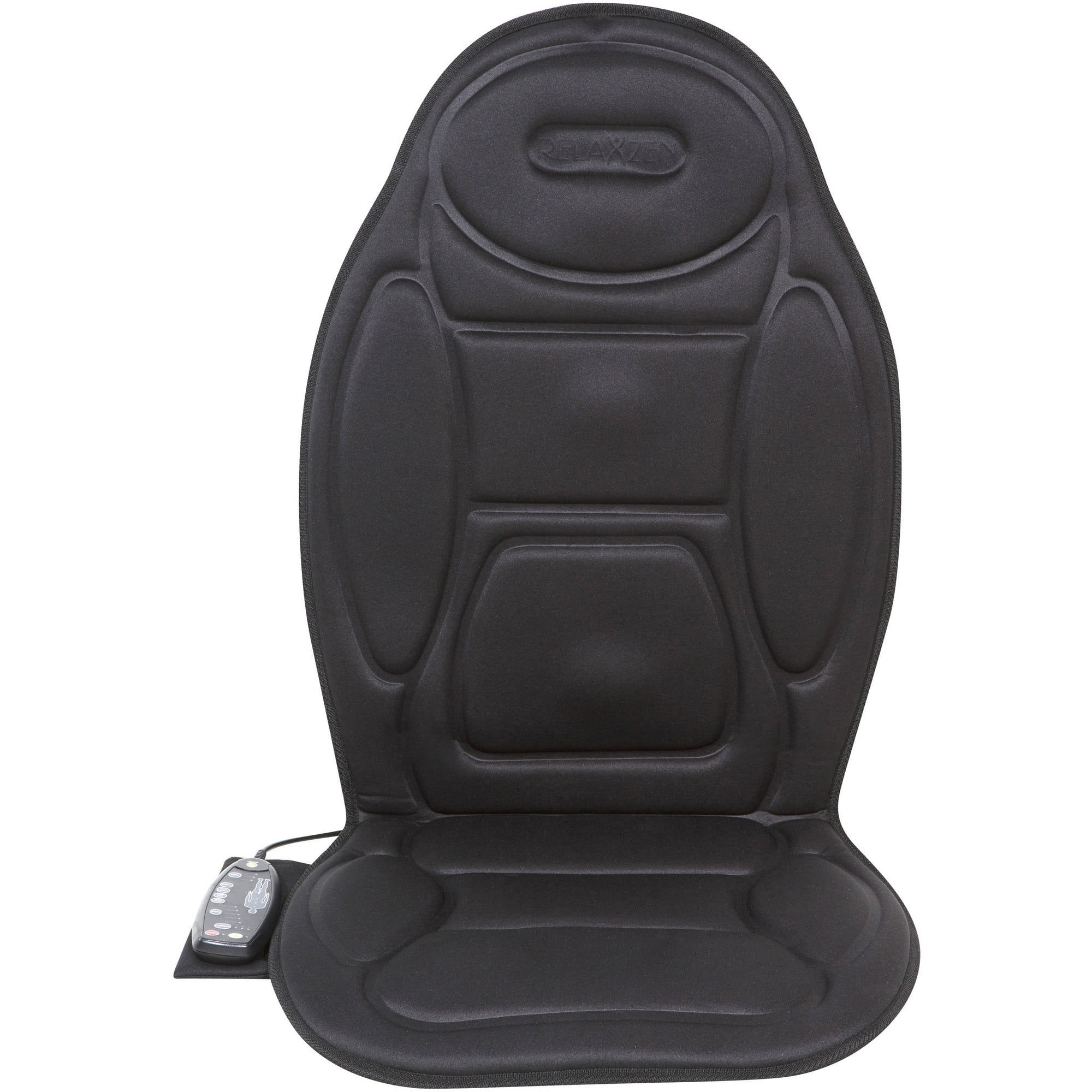 Schwarz Holz Perlen Plüsch Samt Sitzbezug Ultra Comfort Massage