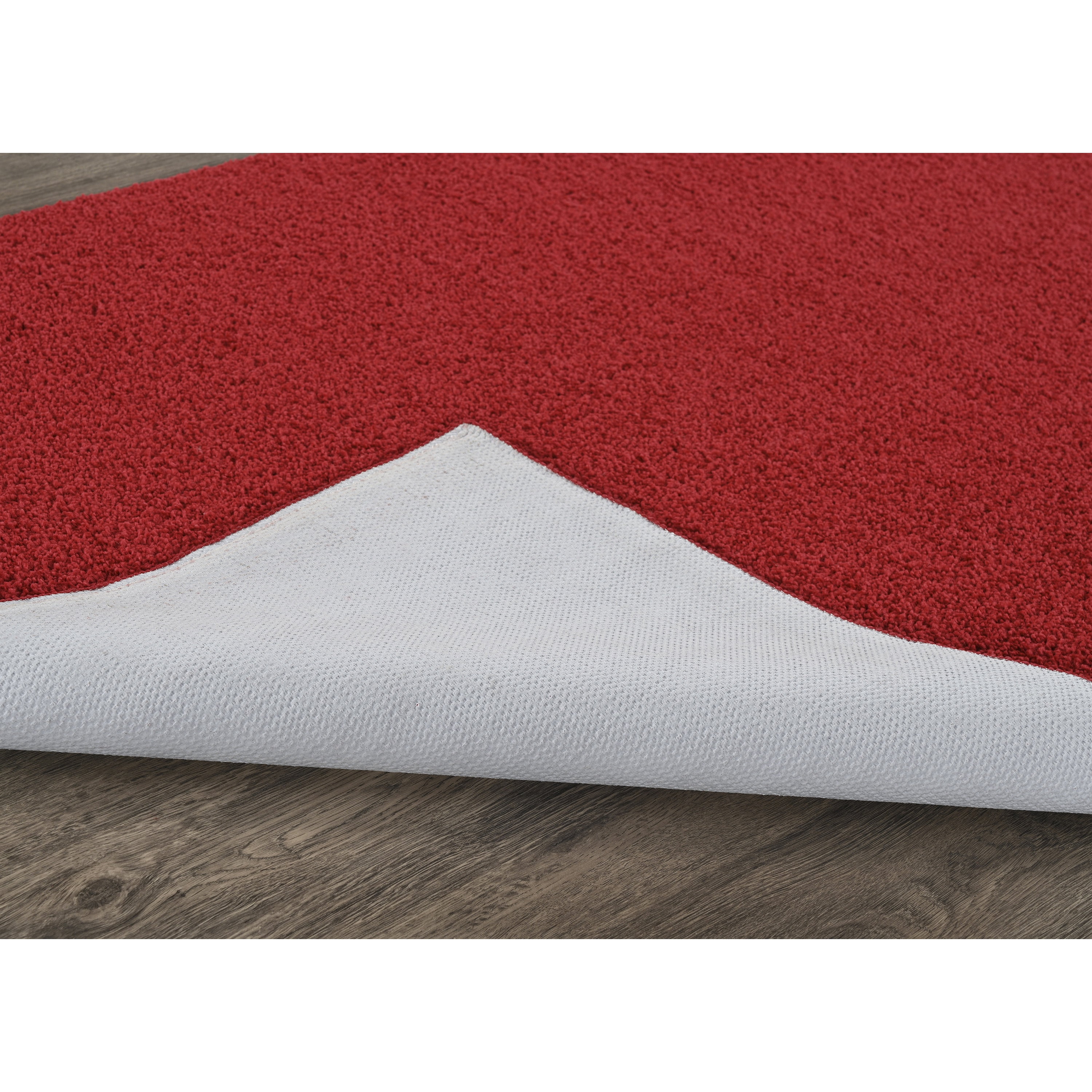 Garland Rug Palmer Plush Washable Classic Red Indoor Runner Rug, 2' x 6'