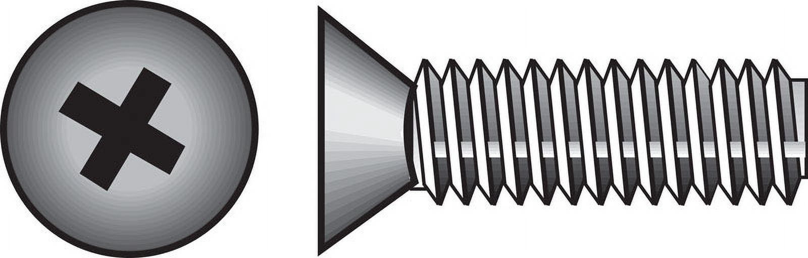 Hillman 825508 10-24 x 1.25 in. Phillips Flat Head Stainless Steel Machine Screw