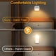 thumbnail image 2 of Lámpara con sensor de movimiento para interiores, lámpara con detector de movimiento que funciona con pilas, luz nocturna LED automática para dormitorio, cocina, pasillo, escaleras, maletero (blanco, 2 of 5