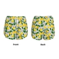 thumbnail image 6 of Uemuo Lemon1 Pattern Women's Athletic Shorts High Waisted Running Shorts with Liner Pockets Gym Elastic Workout Shorts-Large, 6 of 9