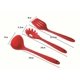 thumbnail image 2 of 20 pcs Silicone Kitchen Utensils,Cooking Tool Set Heat Resistant Silicone Kitchenware, Non-Stick Kitchen Baking Tools 10 Sets + 10 S Hooks - Red, 2 of 5