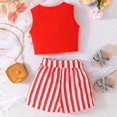 thumbnail image 7 of Gerichy Girls Summer Outfits, Children's Vest Tops And Skirts Spring And Summer Casual Fashion Splicing Outer Wear Two Piece Suit, 7 of 7