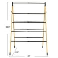 thumbnail image 3 of Household Essentials Bamboo V-Shaped Folding Clothes Drying Rack, Compact Upscale Laundry Rack with 9 Dowels, Environmentally Friendly, Stable Frame, 3 of 12